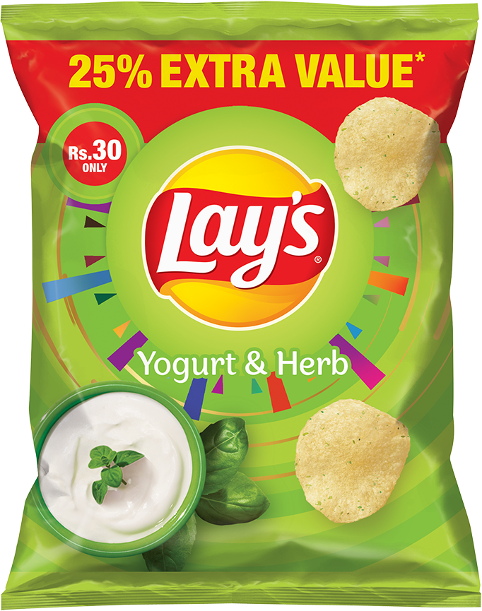 Lays Yogurt & Herbs Chips Rs 30