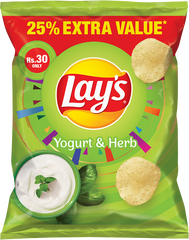Lays Yogurt & Herbs Chips Rs 30